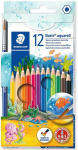 Spalvoti pie&scaron;tukai Staedtler Noris Club, akvareliniai, 12 spalvų