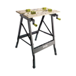 RYOBI - 90&deg; pasukamas sulankstomas stalas - bambuko stalas 605 x 625 x 790 mm - 6,5 kg - Pristatomas su 4 įmovomis ir 1 aptarnavimo raktu - RWB02