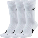 Nike Kojinės Crew Everyday Bball 3Pr White DA2123 100