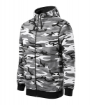Džemperis vyrams Camo Zipper, pilkas