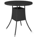 Sodo staliukas, 70x70x73 cm, juodas