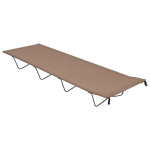 Stovyklavimo gultas, 180x60x19cm, rudas