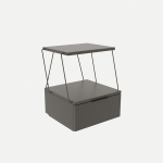 Naktinė spintelė Kalune Design Tekoba, pilka