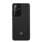 MEHCS21LARMBK Mercedes Leather Urban Cover, skirtas Samsung Galaxy S21 Ultra, juodas