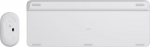 Logitech Slim Wireless Combo MK470 - keyboard and mouse set - QWERTZ - German - off-white