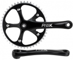 Priekinis žvaigždžių blokas ProX Fix Bike Alu 1-speed 46T 170mm black