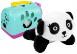 Maža panda su transportavimo dėže assorted