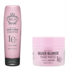 Neutralizuojantis rinkinys geltoniems atspalviams Rich Pure Luxury: &scaron;ampūnas Silver Blonde Shampoo, 250 ml + kaukė, 250 ml