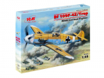 Klijuojamas Modelis ICM 48105 Messerschmitt Bf 109F-4Z/Trop, WWII German Fighter 1/48