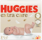 Sauskelnės HUGGIES ELITE SOFT 2 (4-6 kg) NEWBORN, MEGA 82 vnt.