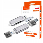 SD microSD TF kortelių skaitytuvas USB-C 3.0 OTG 5 Gbps Zenwire BYL-2013TU