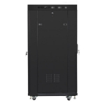 LANBERG KABINETAS DINSTALIAVIMUI RAKAS 19 STOVAS 27U 600X800 JUODAS PERFORUOTAS LCD DURYS (PLATŲ PAKUOTĖ) - FF01-6827-23BL