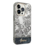 Guess PC/TPU Toile De Jouy Case skirtas iPhone 14 Pro Max, pilkas