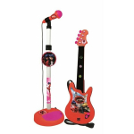Muzikinis gitaros ir mikrafono rinkinys Lady Bug, raudona