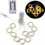 LED USB užuolaidėlės 3x2m + pultelis