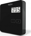 Tech R-8b Belaidis kambario termostatas, juodas