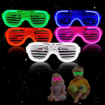 &Scaron;viečiantys akiniai, 5 vnt. LED, rinkinys