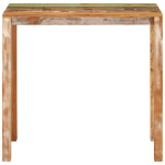 Baro stalas vidaXL, Perdirbtos medienos masyvas, 112x55x108cm, įvairių spalvų