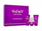 Rinkinys EDP Versace Pour Femme Dylan Purple, moterims, 50 ml. du&scaron;o gelis + 50 ml. kūno losjonas + 50 ml. EDP kvepalai
