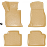 Guminiai kilimeliai beige 3D RIZLINE BMW 3 E90/E91 (2005-2012)