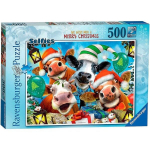 Dėlionė Gyvūnų Kalėdos Ravensburger, 500d.