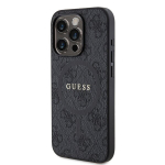 &bdquo;Guess&ldquo; odinis metalinis &bdquo;MagSafe&ldquo; logotipas, Apple iPhone 15 Pro 4G, juodos spalvos