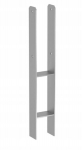Kolonos pagrindo laikiklis H tipo plienas 141x600x6mm