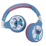 LEXIBOOK - Bluetooth&reg; ir laidinis ausinės 2in1 - Sulankstomos ir reguliuojamos - Disney Stitch