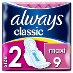 Higieniniai paketai ALWAYS Classic Super, S2, 9 vnt.