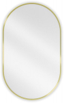 Vonios veidrodis Mexen Loft Oval, 90 x 55 cm, auksinis