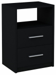 Naktinis Staliukas Black 40 Cm Stalčiai
