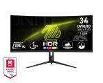 MSI MAG 342CQR E2 Curved 34" UWQHD VA 180Hz 300cd/m2 1ms AMD FreeSync Premium
