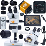 Mikroskopo rinkinys Rosfix Mercury Pro &ndash; Trinokulinė galvutė, HDMI kamera 12 MP, 8'' ekranas