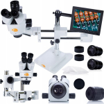 Mikroskopas Rosfix Jupiter Pro MSJP-T-SDMS1 &ndash; Trinokulinė galvutė, 8" ekranas Komplektas, Didinimas 7&ndash;45x