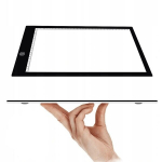 LED braižymo lenta, A4 brėžinių