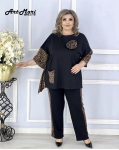 Negabaritinis megztas kostiumas/Mari/99/Leopardas/