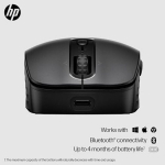 HP belaidė pelė su Qi Charge 650 &ndash; juoda &ndash; USB &ndash; 2 mygtukai &ndash; optinis
