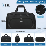 Paprasta vyri&scaron;ka sportinė 40/55L rankinė su batų skyriumi., 40L