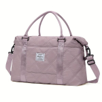 Poliesterinis kelioninis krep&scaron;ys su krokodilo ra&scaron;tu,  Rožinė Violetinė