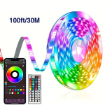 USB LED juosta su 44 klavi&scaron;ų pultu, 100 pėdų / 30 m