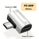 USB-C į 3.5mm garso adapteris, Sidabrinis