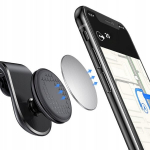 Telefono laikiklis Magnetinis automobilio telefono laikiklis oro angoms juodas