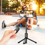 Asmenukių lazda ("Selfie sticks") I&scaron;traukiama asmenukių lazda su pultu