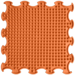 Sensorinis kilimėlis Mink&scaron;ti Dygliukai (Soft) 1 vnt. - oranžinis