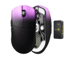 Belaidė žaidimų pelė Lamzu MAYA X Wireless, juoda/violetinė, Lamzu MAYA X 8K Purple Shadow (Violetinė) Belaidė Žaidimų Pelė