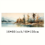 Spaudinys ežero peizažas, 1vnt 40,64*152,4cm Be rėmelio