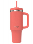 Termo puodelis su &scaron;iaudeliu Contigo Streeterville Tumbler 1200 ml &ldquo;Coral&rdquo;