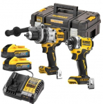 Dewalt smūginis gręžtuvas/&scaron;raigtuvė DCK2200H2T-QW, 18 V, 2 x 5 Ah akumuliatoriai, TStak dėžė, UN3481