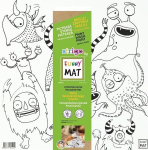 Spalvinimo kilimėlis Strigo Funny Mat White Monster