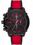 Vyri&scaron;kas laikrodis Diesel Griffed Chronograph DZ4530, juodas/raudonas
